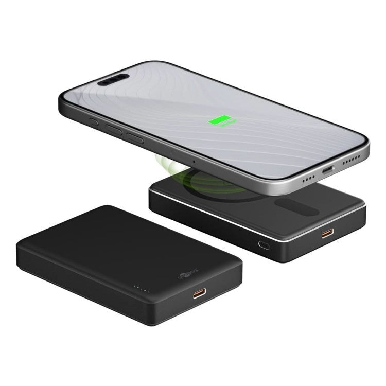 PB-MAG-10.000 10.000 mAh powerbank  - Draadloos laden - 1x USB-C - Magsafe + Qi - Met PD