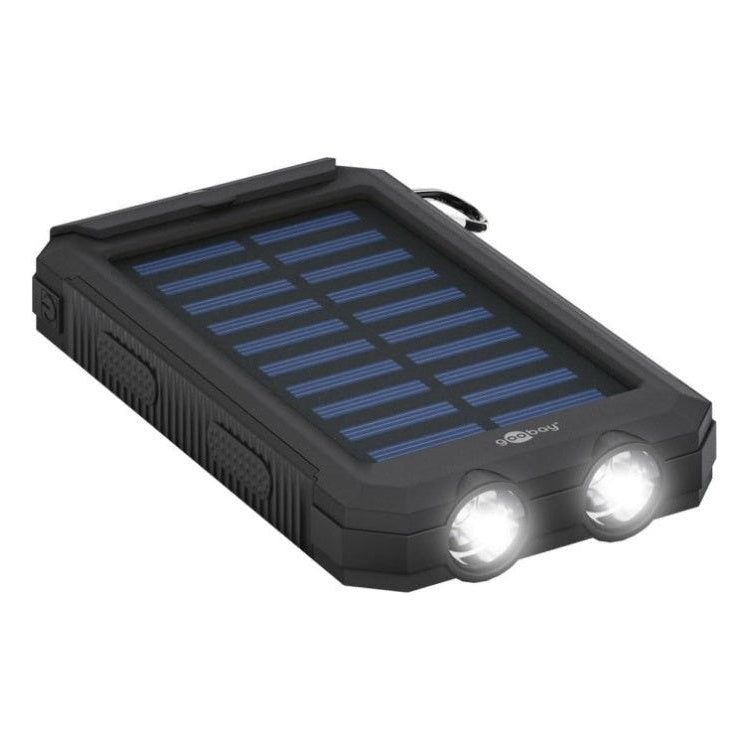 PB-SLR-FL-8.000 8.000 mAh Solar powerbank  -  2x USB-A - Zaklamp - IP44