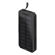 PB-SLR-PD-20.000 20.000 mAh Solar powerbank  - 1x USB-C + 2x USB-A - Zaklamp - Met PD & QuickCharge 3.0 - IP44