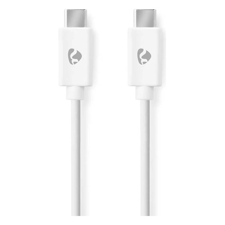 1 meter Nedis USB-C naar USB-C kabel - USB 2.0 - 60 W - Wit