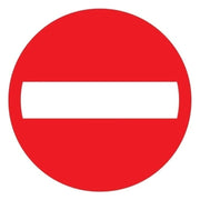 PU-1270180809 Pickup bord verboden doorgang- rond - diameter 18 cm