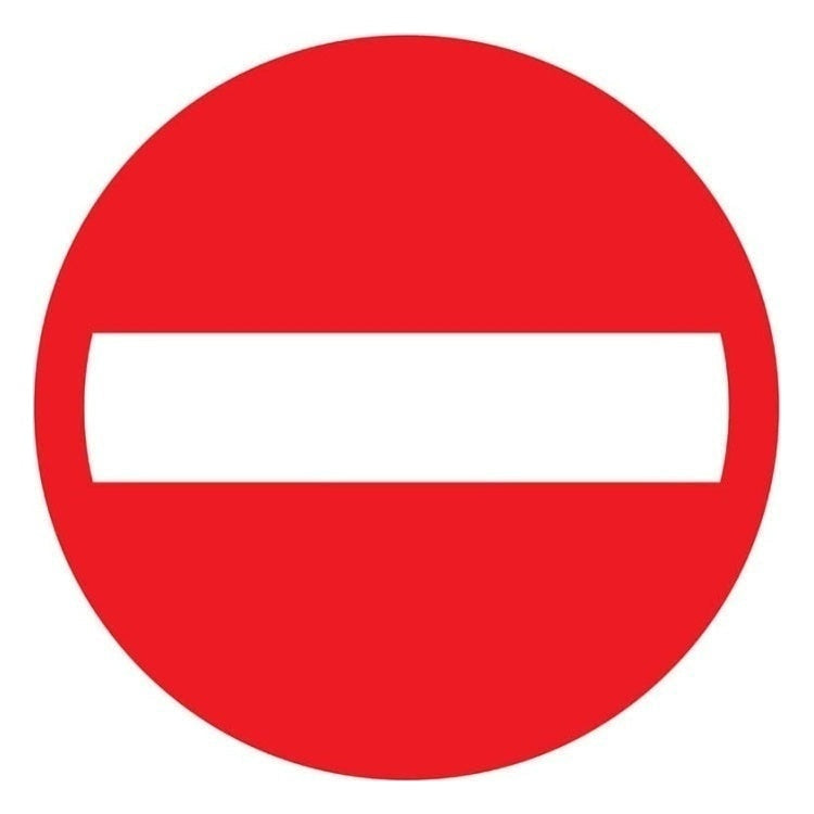 PU-1270180809 Pickup bord verboden doorgang- rond - diameter 18 cm