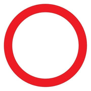 PU-1270300899 Pickup bord verboden in te rijden voor alle voertuigen - rond - diameter 30 cm