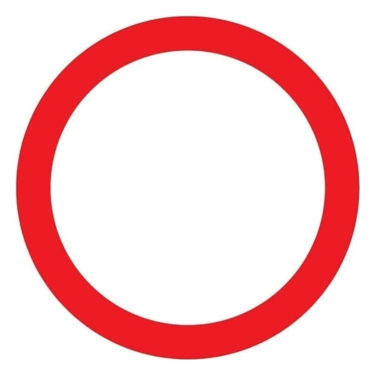 PU-1270300899 Pickup bord verboden in te rijden voor alle voertuigen - rond - diameter 30 cm