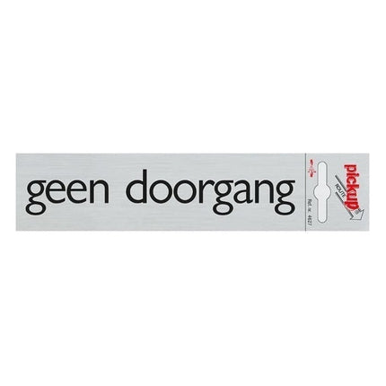 PU-4627 Pickup bord Route Alulook - geen doorgang - 16,5x4,4 cm