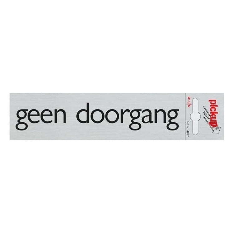PU-4627 Pickup bord Route Alulook - geen doorgang - 16,5x4,4 cm