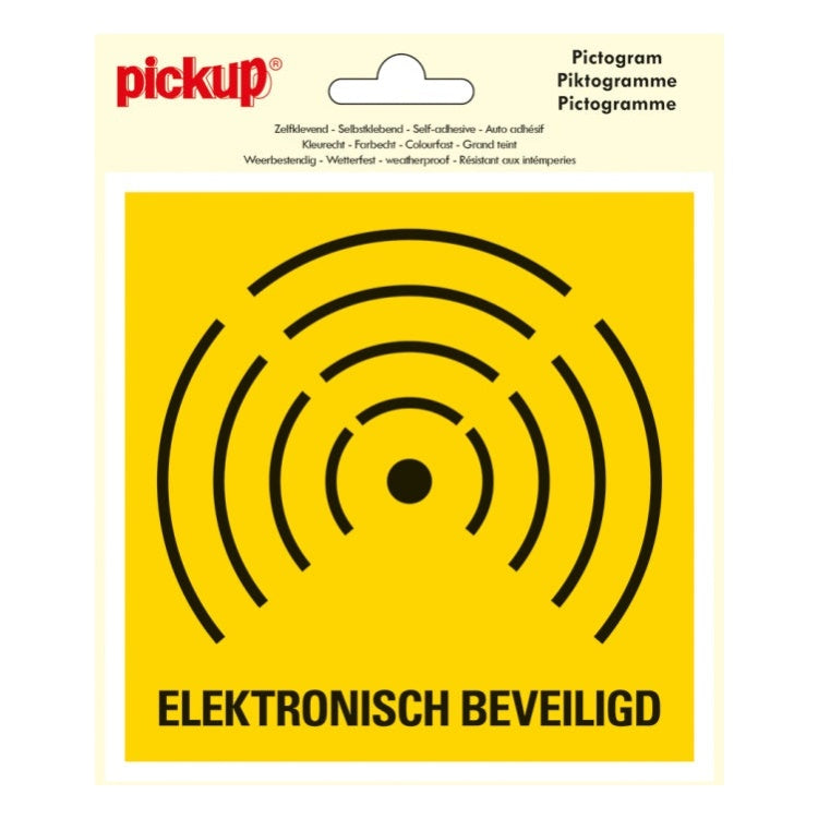 PU-P169-15 PickUp sticker - Elektronisch beveiligd -  15x15 cm