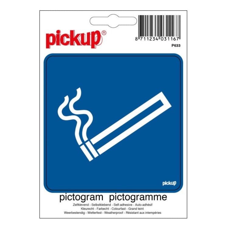 PU-P633 Pickup pictogram roken toegestaan - 10x10 cm