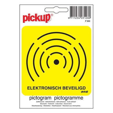 PU-P650 PickUp sticker - Elektronisch beveiligd - 10x10 cm