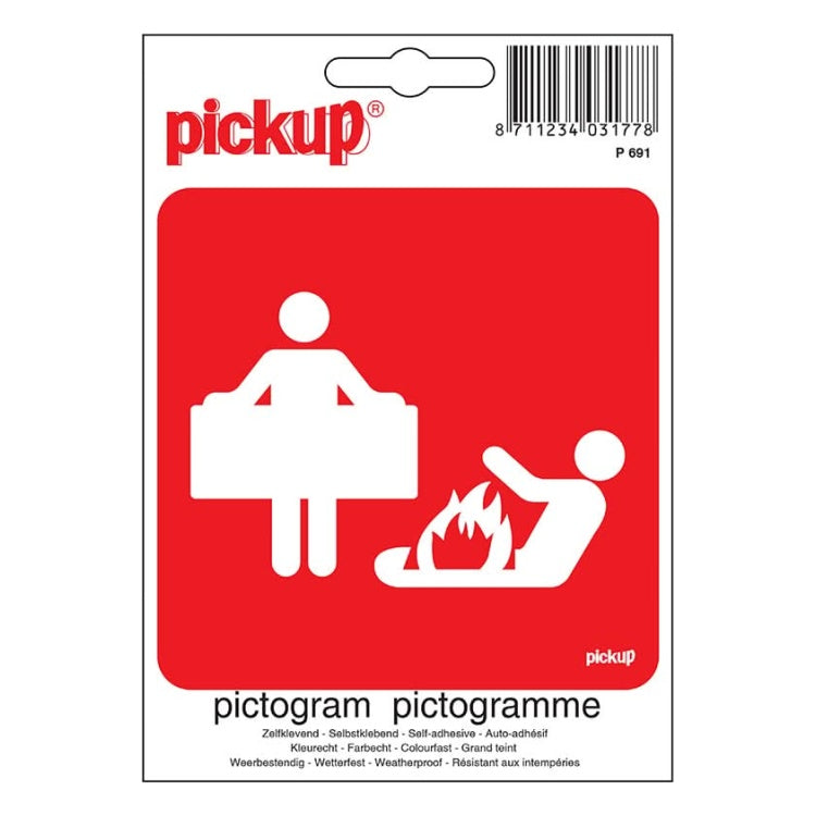 PU-P691 Pickup pictogram blusdeken - 10x10