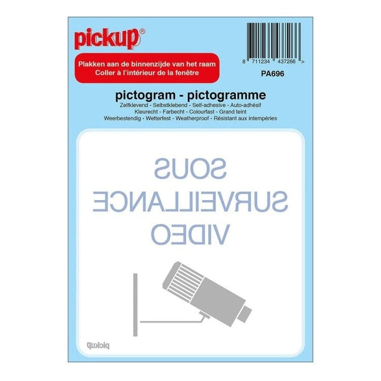 PU-PA696 Pickup pictogram camerabewaking - Frans - 10x10
