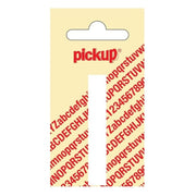 PU-WT-60mm-I PickUp sticker - Plakletter  I - Nobel - Wit - 60 mm