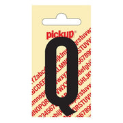 PU-ZW-60mm-Q PickUp sticker - Plakletter  Q - Nobel - Zwart - 60 mm