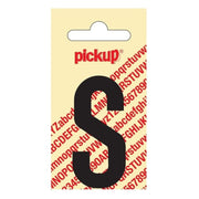 PU-ZW-60mm-S PickUp sticker - Plakletter  S - Nobel - Zwart - 60 mm
