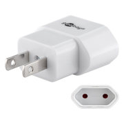 RA-EURC8-JP-WT Reisadapter Europlug naar VS/Japan (type A) - Niet geaard - Wit