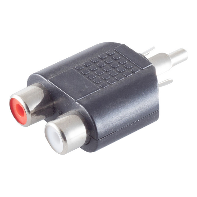RCA-1-2 RCA male naar 2x RCA female splitter