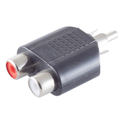 RCA-1-2 RCA male naar 2x RCA female splitter