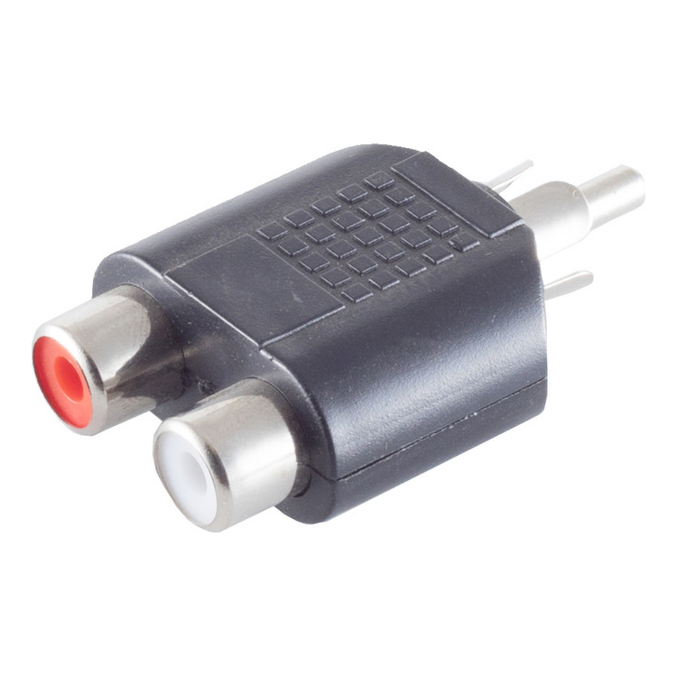 RCA-1-2 RCA male naar 2x RCA female splitter