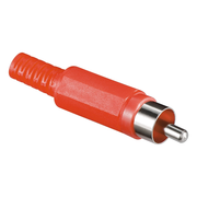 RCA-1-RD RCA soldeerstekker - Rood