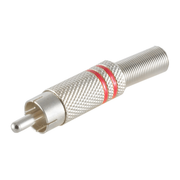 RCA-SDL-MT-RD Tulp soldeerstekker metaal - Rood