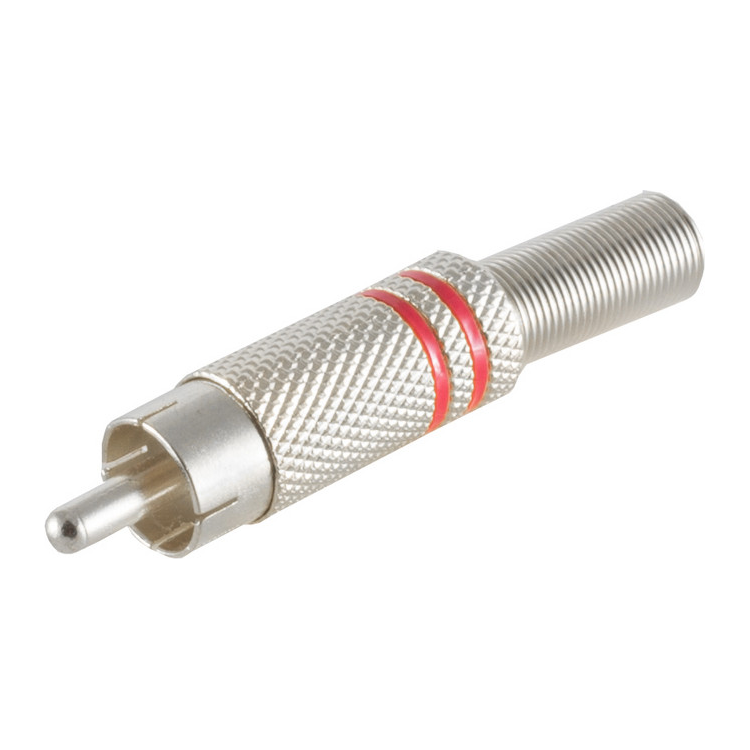 RCA-SDL-MT-RD Tulp soldeerstekker metaal - Rood