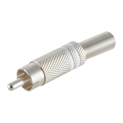 RCA-SDL-MT-WT Tulp soldeerstekker metaal - Wit