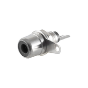 RCA-ZW-SDL-NKL RCA Inbouw connector metaal - Zwart