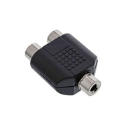 RCAST-3.5MN 3.5mm female jack naar 2x female RCA adapter - Mono