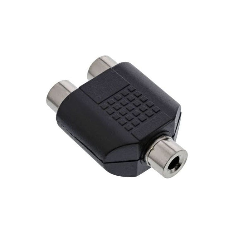 RCAST-3.5MN 3.5mm female jack naar 2x female RCA adapter - Mono