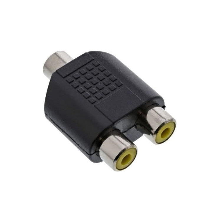 RCAST-3.5MN 3.5mm female jack naar 2x female RCA adapter - Mono