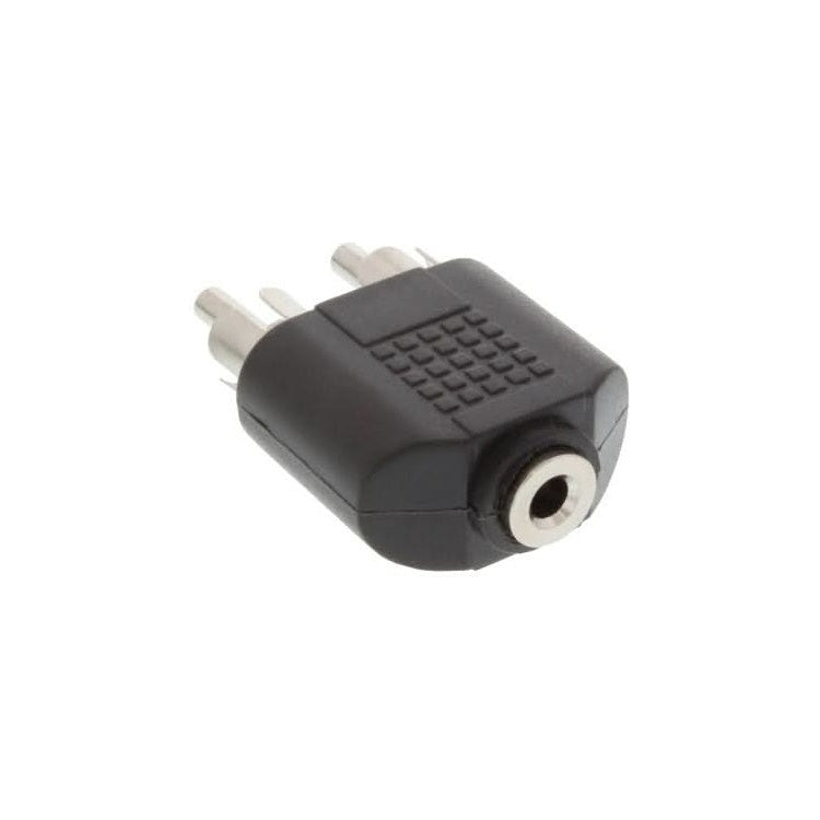 RCAST-M-3.5MN-F 3.5mm female jack naar 2x male RCA adapter - Stereo