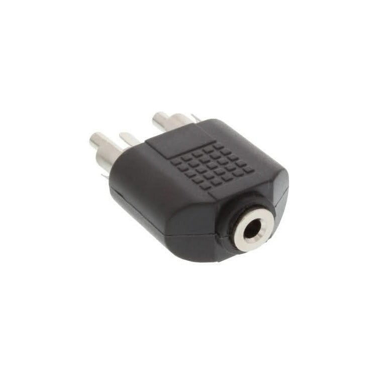 RCAST-M-3.5MN-F 3.5mm female jack naar 2x male RCA adapter - Stereo