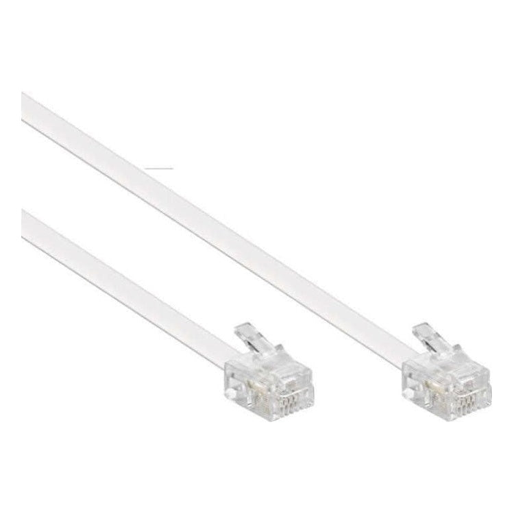 RJ11-WT-6 6 meter telefoonkabel - RJ11 - Wit