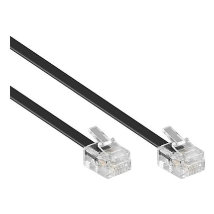 RJ11-ZW-10 10 meter telefoonkabel - RJ11 - Zwart
