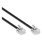 RJ11-ZW-10 10 meter telefoonkabel - RJ11 - Zwart