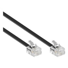 RJ11-ZW-15 15 meter telefoonkabel - RJ11 - Zwart