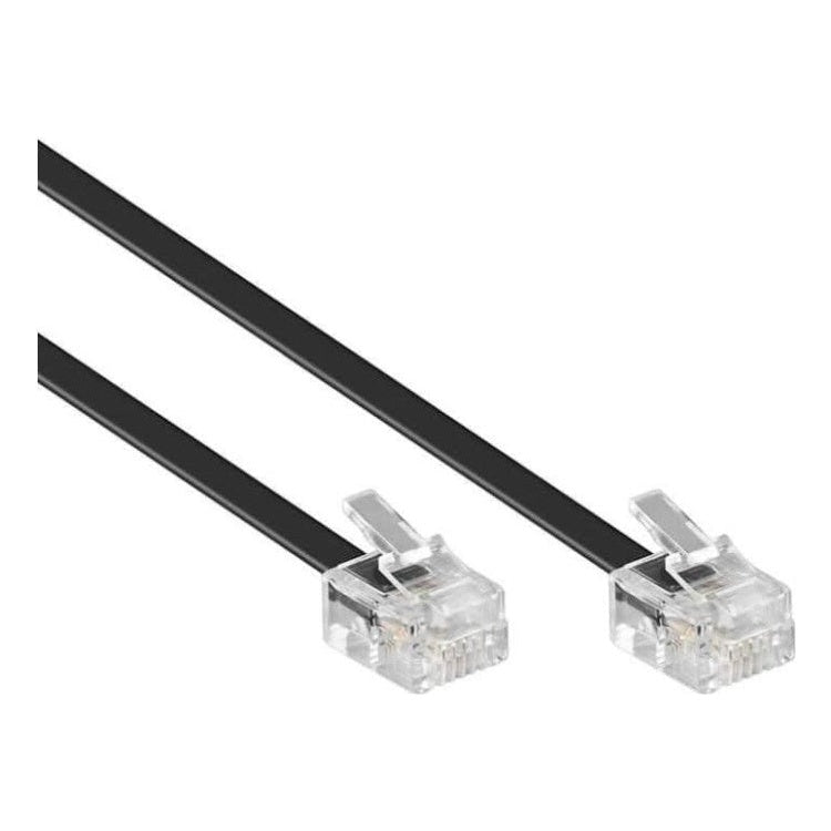 RJ11-ZW-3 3 meter telefoonkabel - RJ11 - Zwart