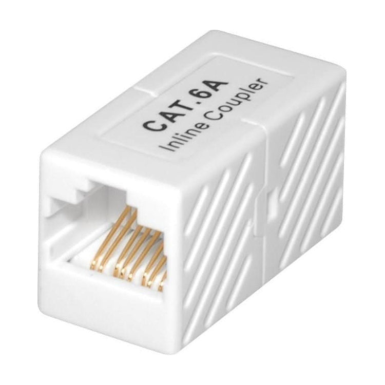 RJ45-C6A-KP Cat 6a RJ45 koppelstuk - Niet afgeschermd - Wit