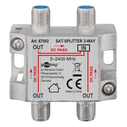 SAT-DST-3 SAT-splitter 3-weg - Zilver