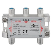 SAT-DST-4 SAT-splitter 4-weg - Zilver