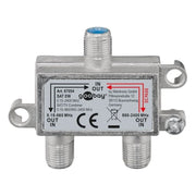 SAT-SW SAT-TV-antenneverdeler - met F-koppelingen - Zilver