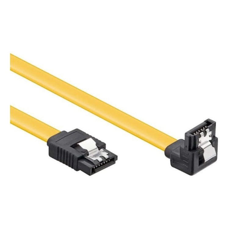 SATA3-H-0.5 50 cm haakse SATA Datakabel - Type 3/SATA 600 - 6Gbit/s - Geel