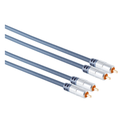 SC-PR-CS2-1.5 Premium RCA audiokabel - Vergulde stekkers - 1,5 meter - 100% koper  - RCA -> RCA