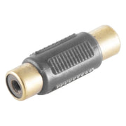 SC-RCA-KF1 RCA mono audio koppelstuk - Verguld - Zwart
