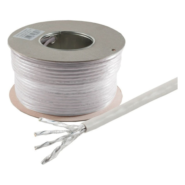 SC-SF-SO-C6C-R-100-G Cat 6 netwerkkabel - S/FTP (PiMF) - 100 meter - Soepel - Grijs - 100% koper