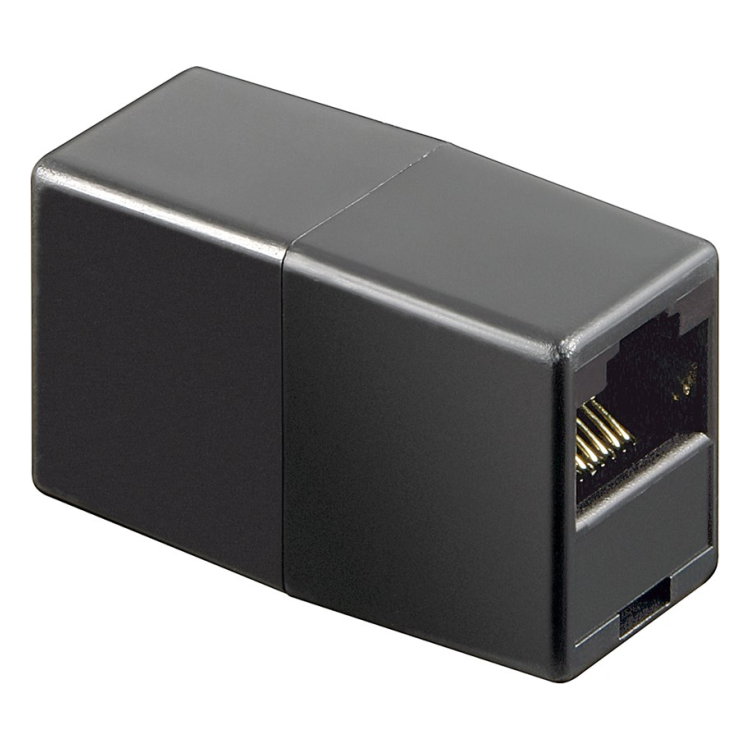 SC-UTP-kp-ZW Cat 6 RJ45 koppelstuk - Niet afgeschermd - Zwart