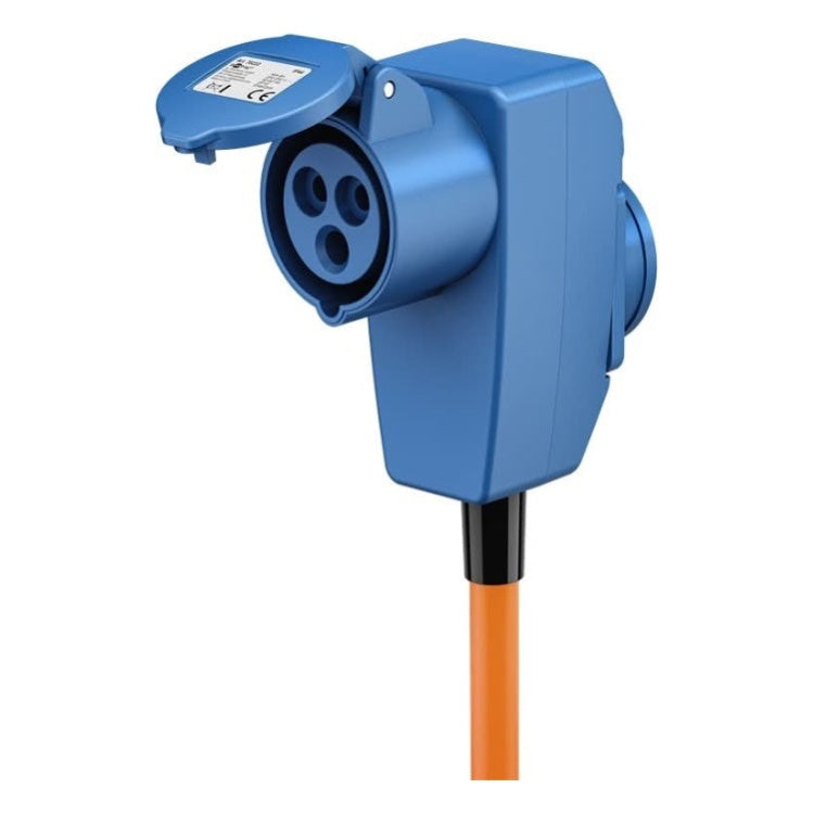 SCH-SP-CEE-1.5 1.5 meter Schuko naar CEE camping stroomkabel - Met extra stopcontact - IP44 waterdicht - 3 x 2.5 mm² koperen kern