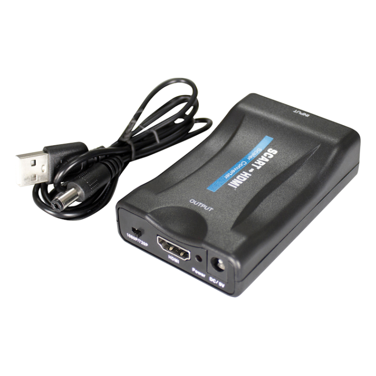 SCRT-HDMI Scart naar HDMI adapter - Actief met USB voeding