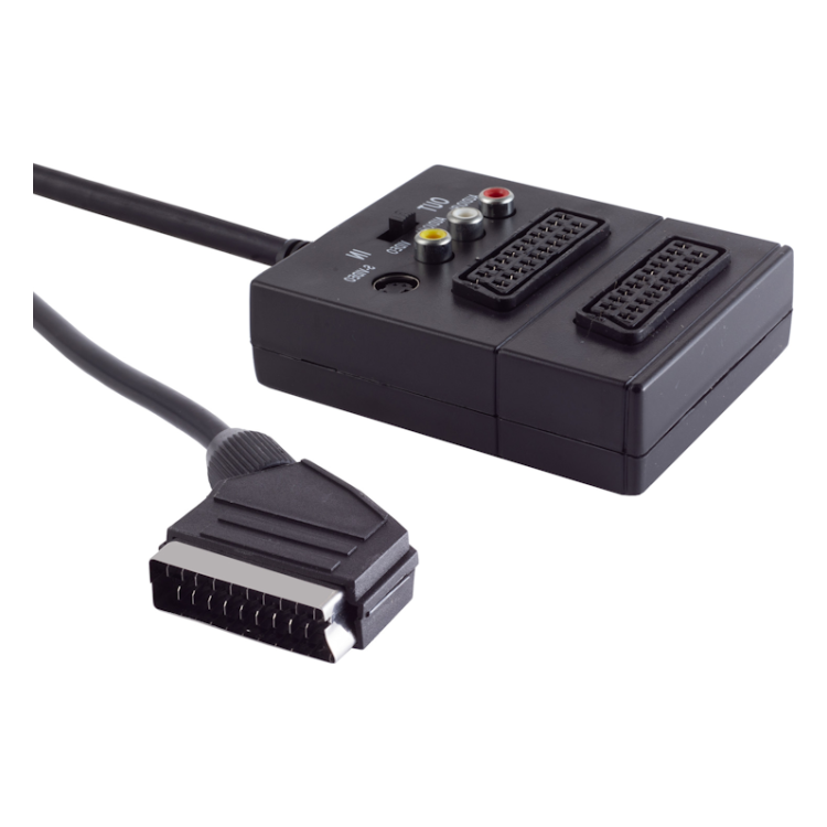 SCRT-V-2x Scart verdeler - Scart naar 2x Scart + S-VHS/composiet