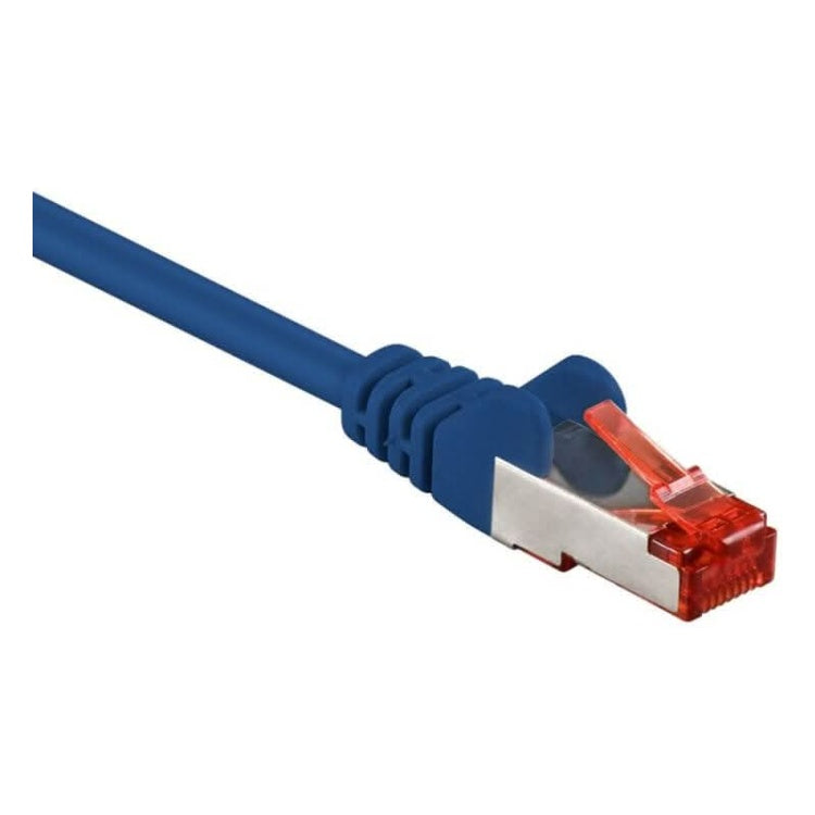 SF-C6A-0.25-BL 25 cm Cat 6 S/FTP (PiMF) netwerkkabel - Blauw